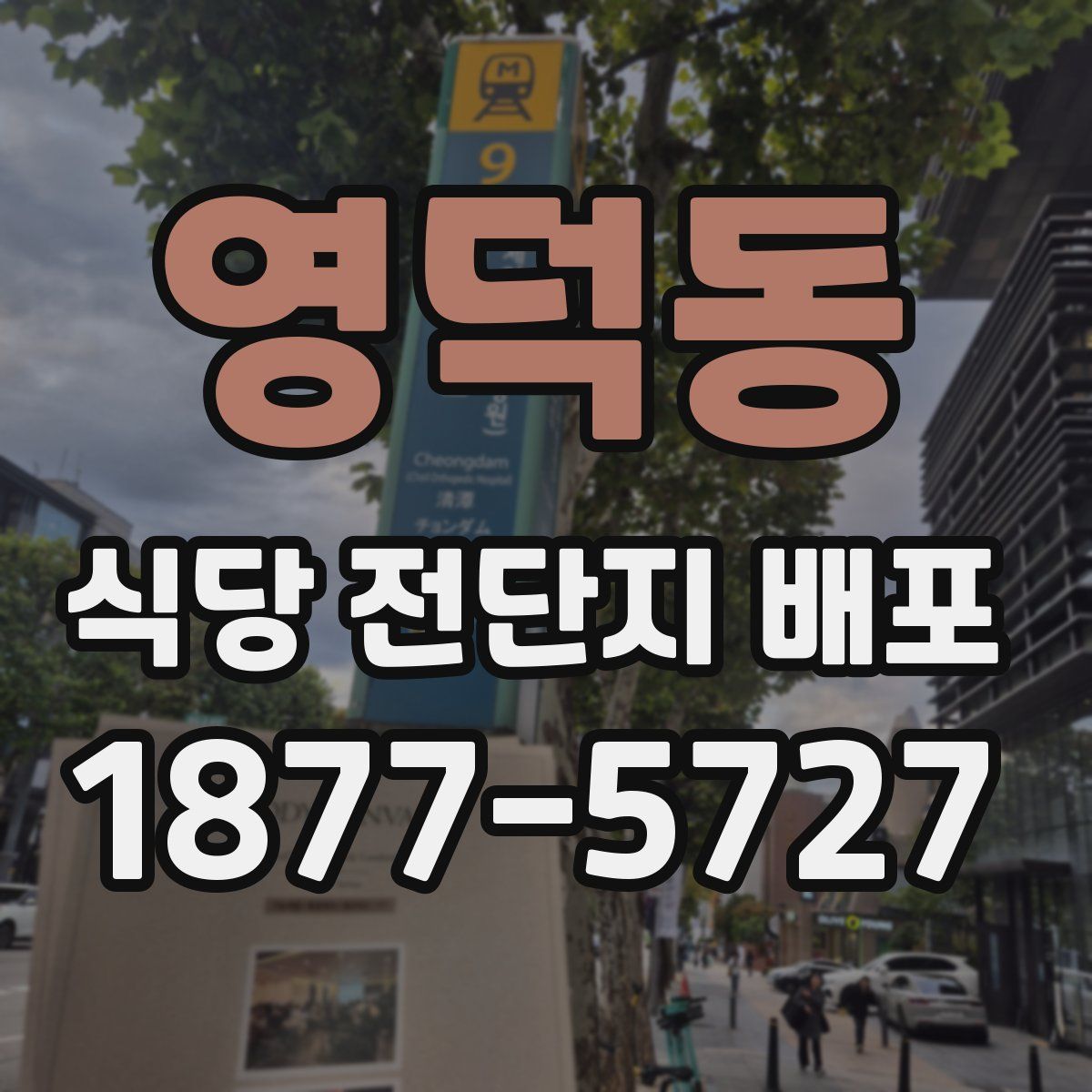 영덕동 식당 전단지 배포