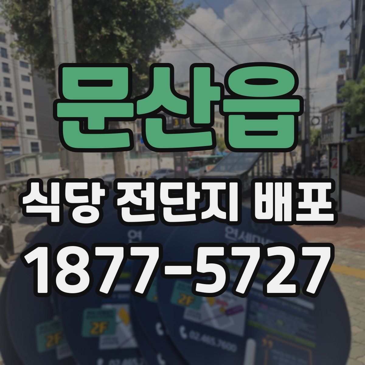 문산읍 식당 전단지 배포