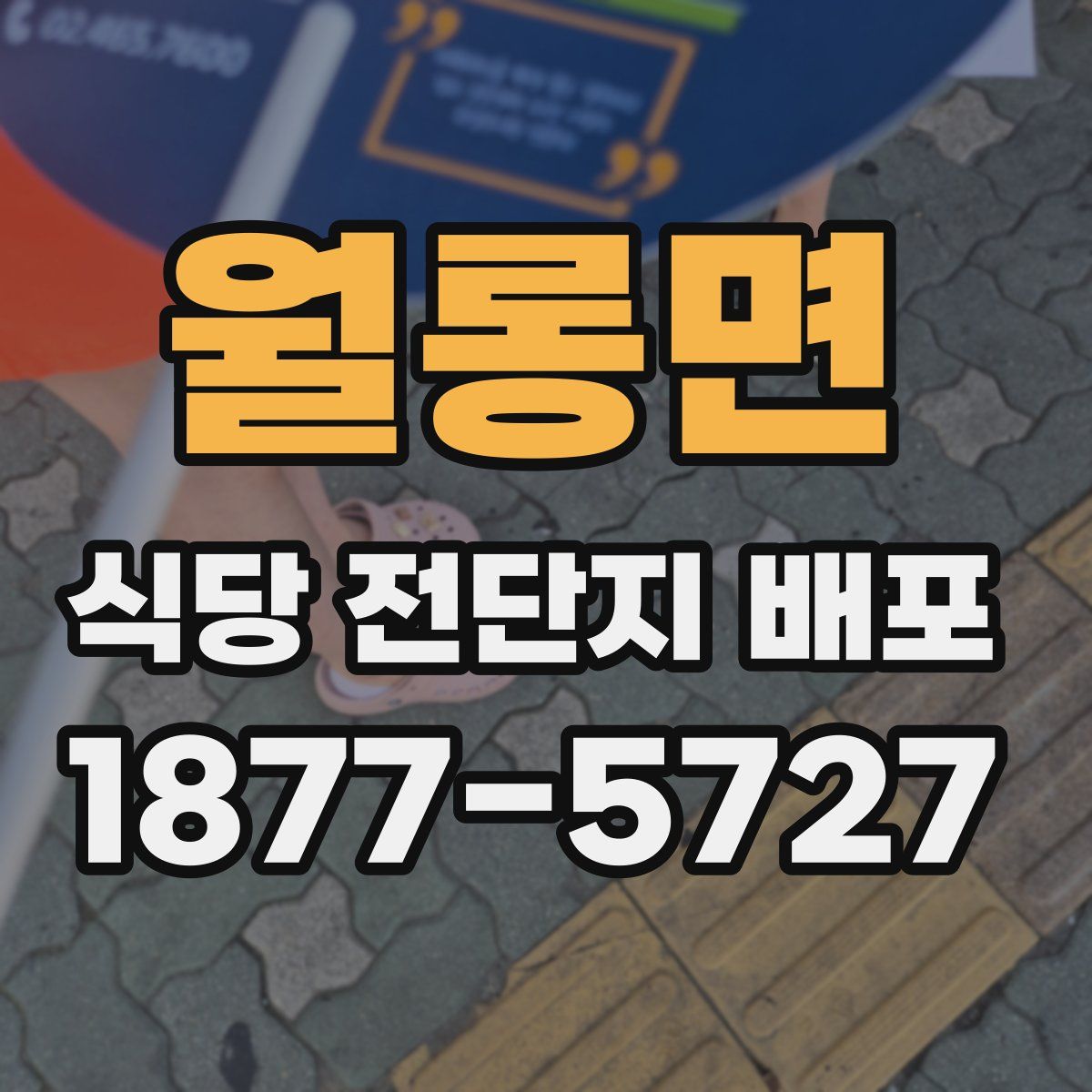 월롱면 식당 전단지 배포