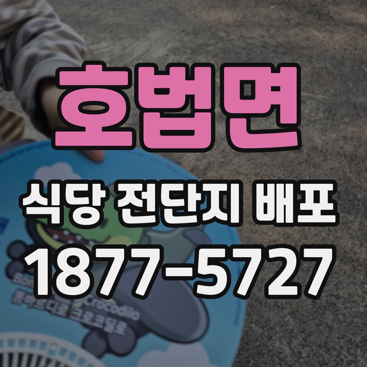 호법면 식당 전단지 배포