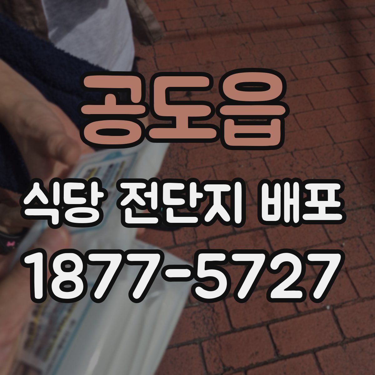 공도읍 식당 전단지 배포