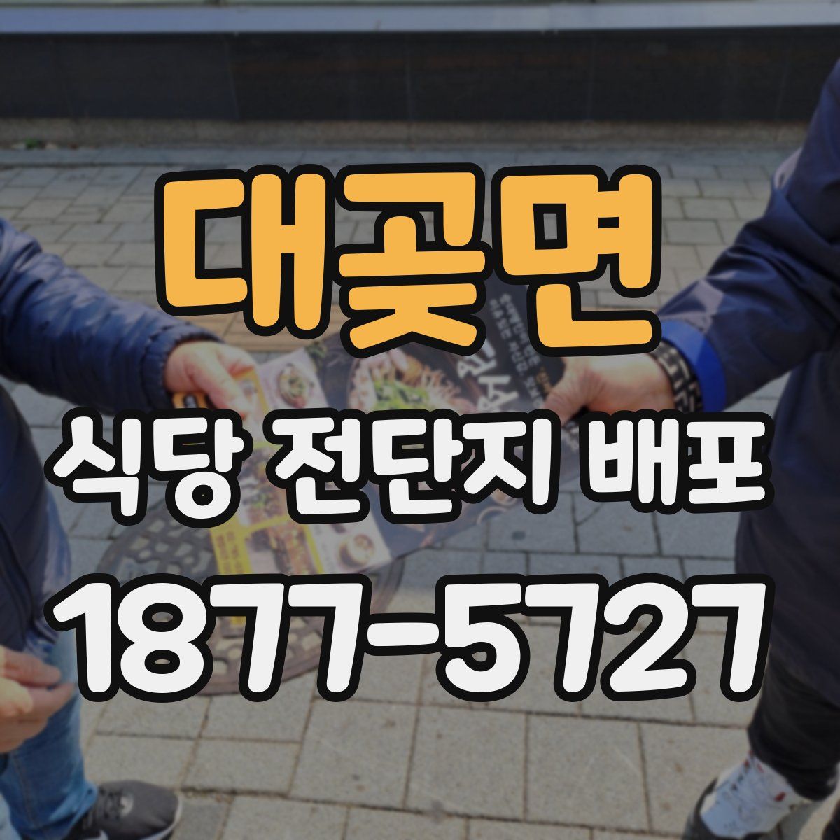 대곶면 식당 전단지 배포