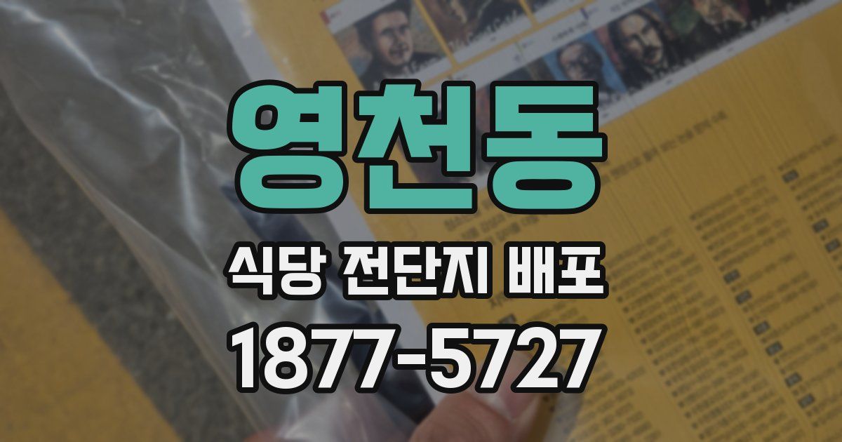 영천동 식당 전단지 배포