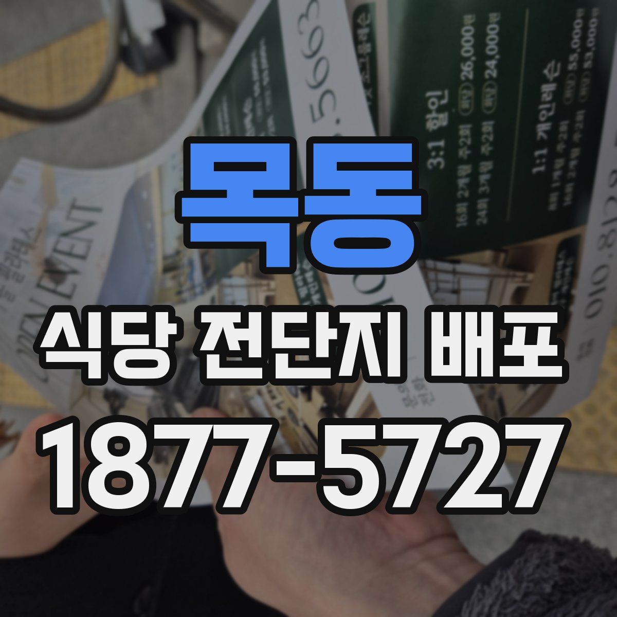 목동 식당 전단지 배포