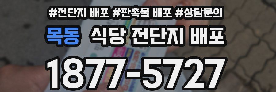 목동 식당 전단지 배포