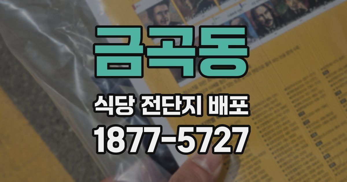 금곡동 식당 전단지 배포