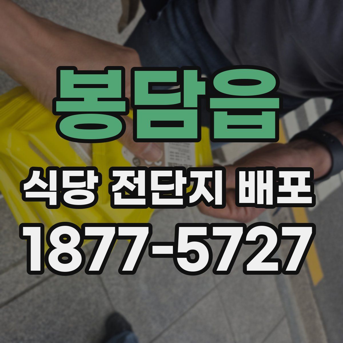 봉담읍 식당 전단지 배포