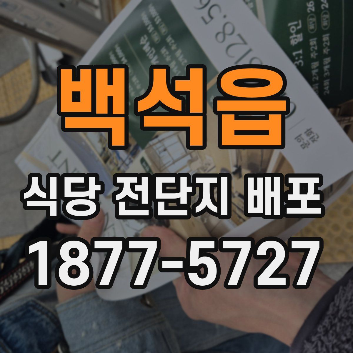 백석읍 식당 전단지 배포