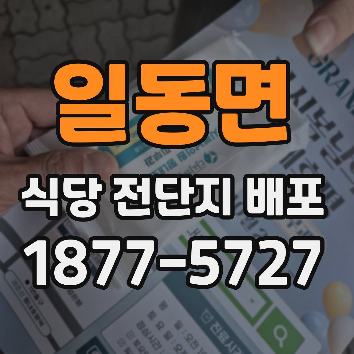 일동면 식당 전단지 배포