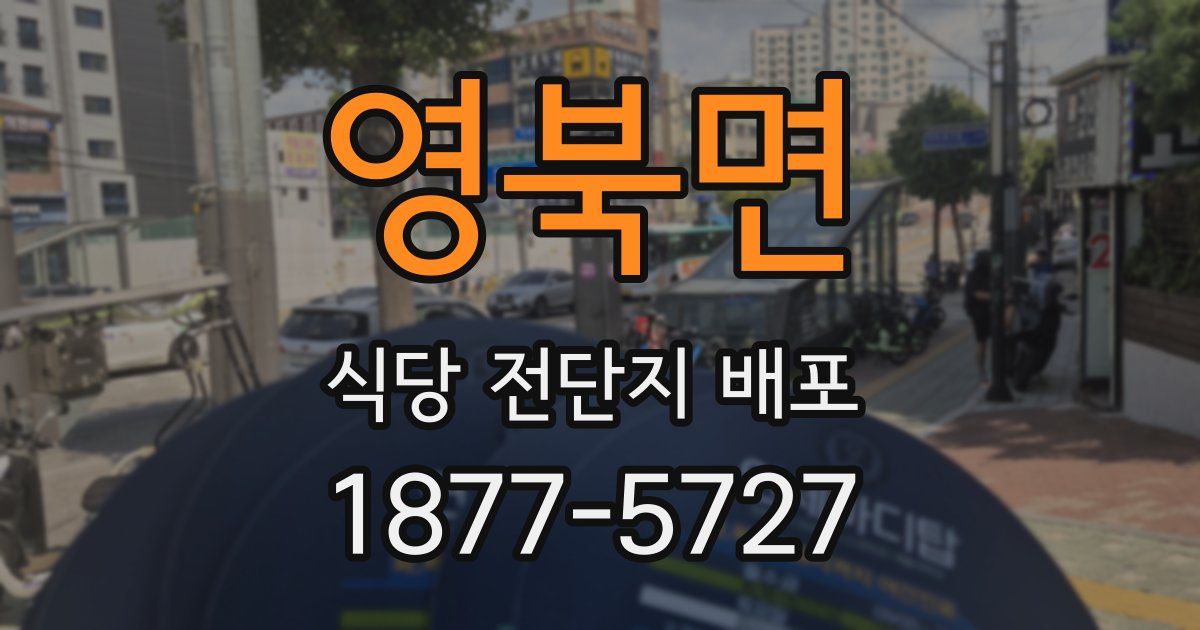 영북면 식당 전단지 배포