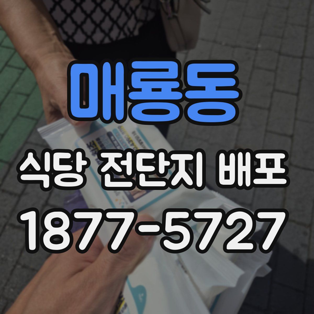 매룡동 식당 전단지 배포
