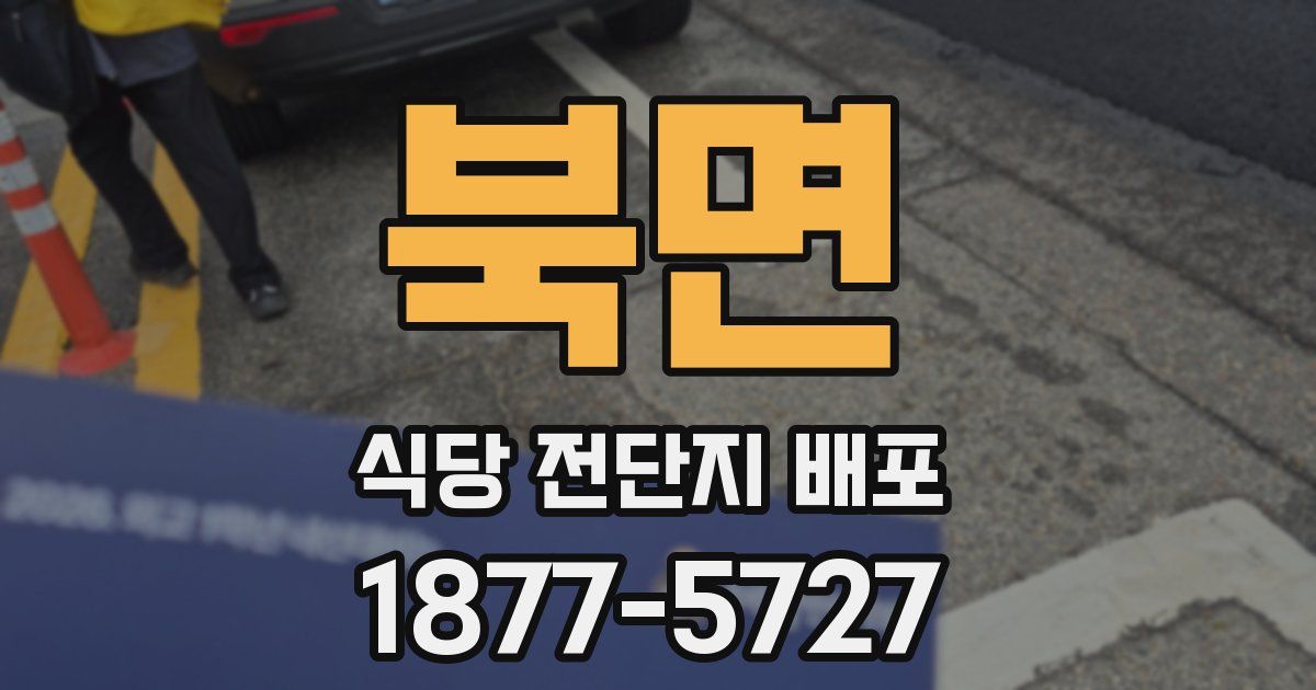 북면 식당 전단지 배포