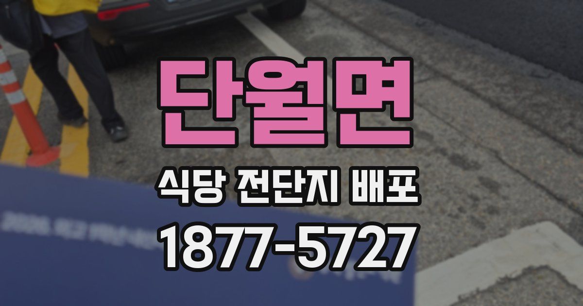 단월면 식당 전단지 배포