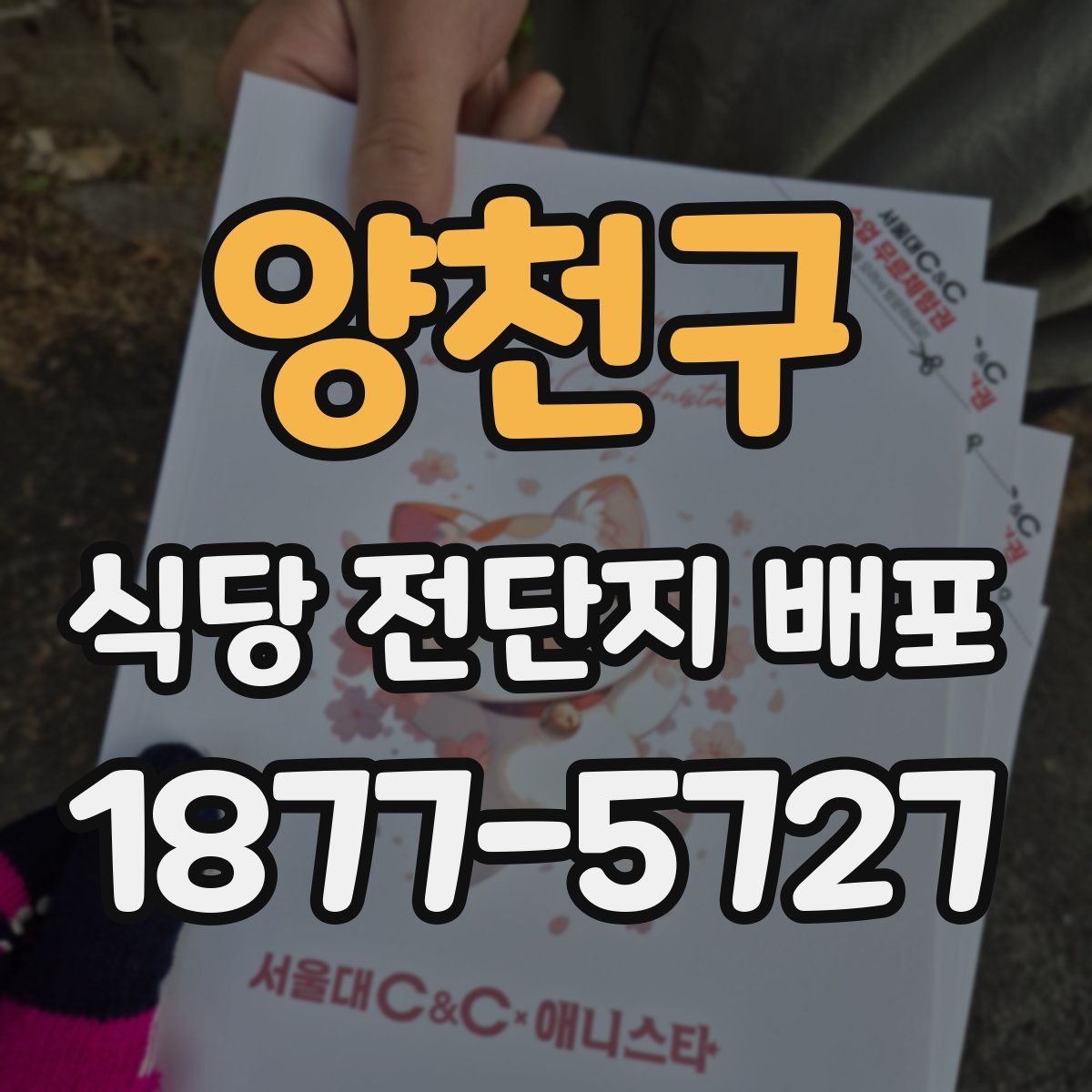 양천구 식당 전단지 배포