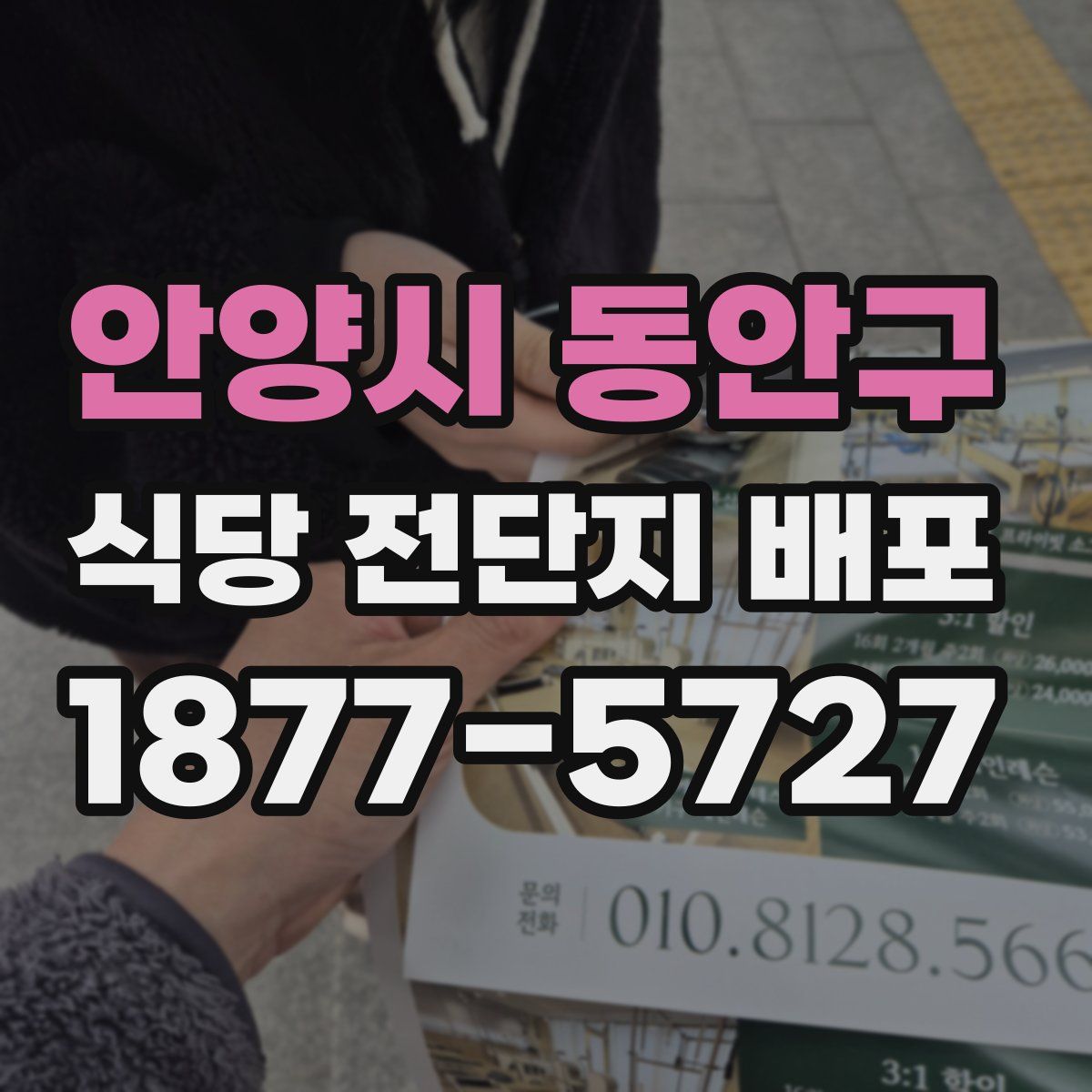 안양시 동안구 식당 전단지 배포