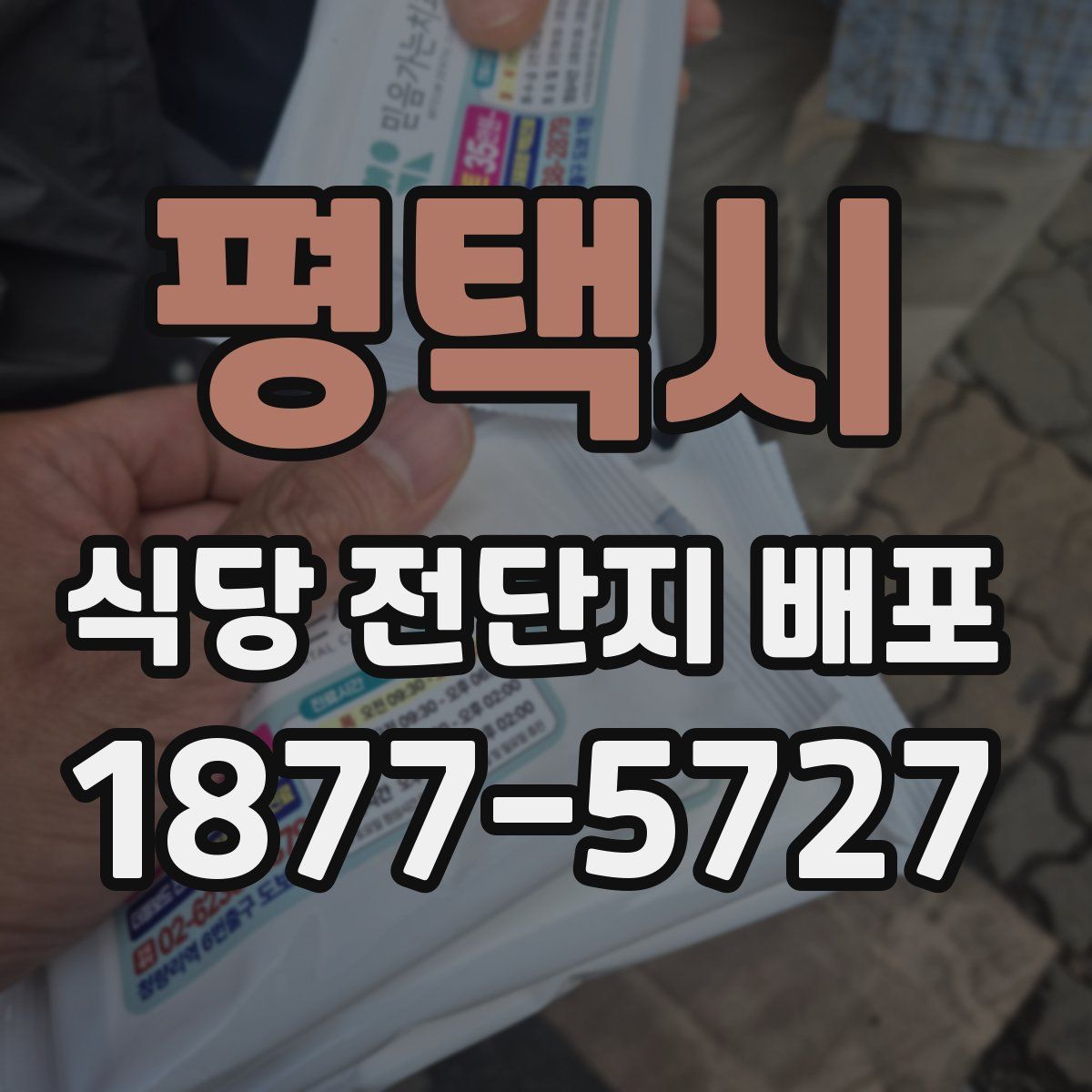 평택시 식당 전단지 배포