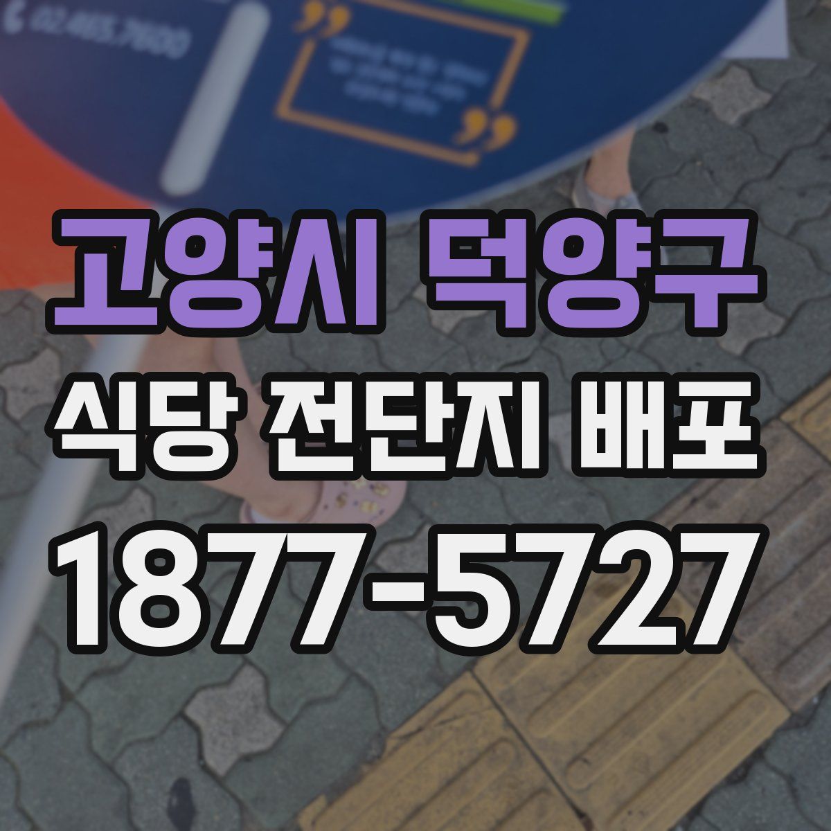고양시 덕양구 식당 전단지 배포