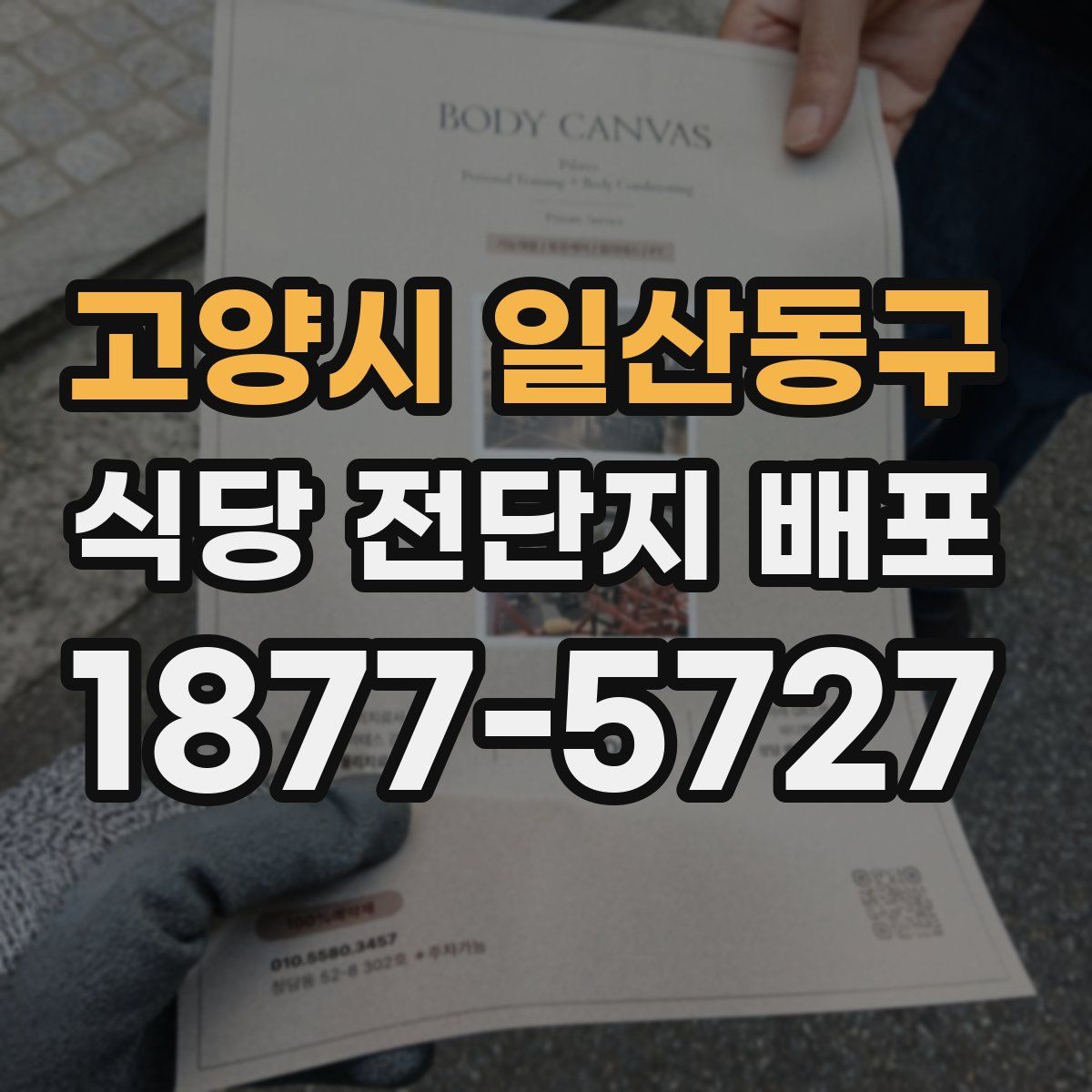 고양시 일산동구 식당 전단지 배포