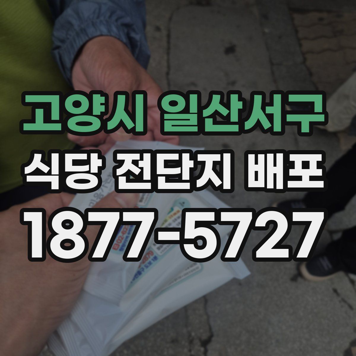 고양시 일산서구 식당 전단지 배포