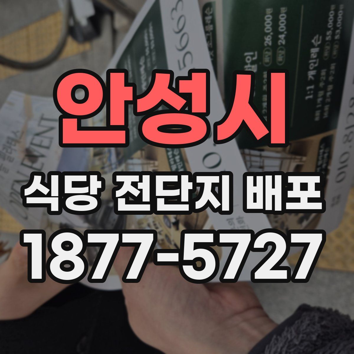 안성시 식당 전단지 배포
