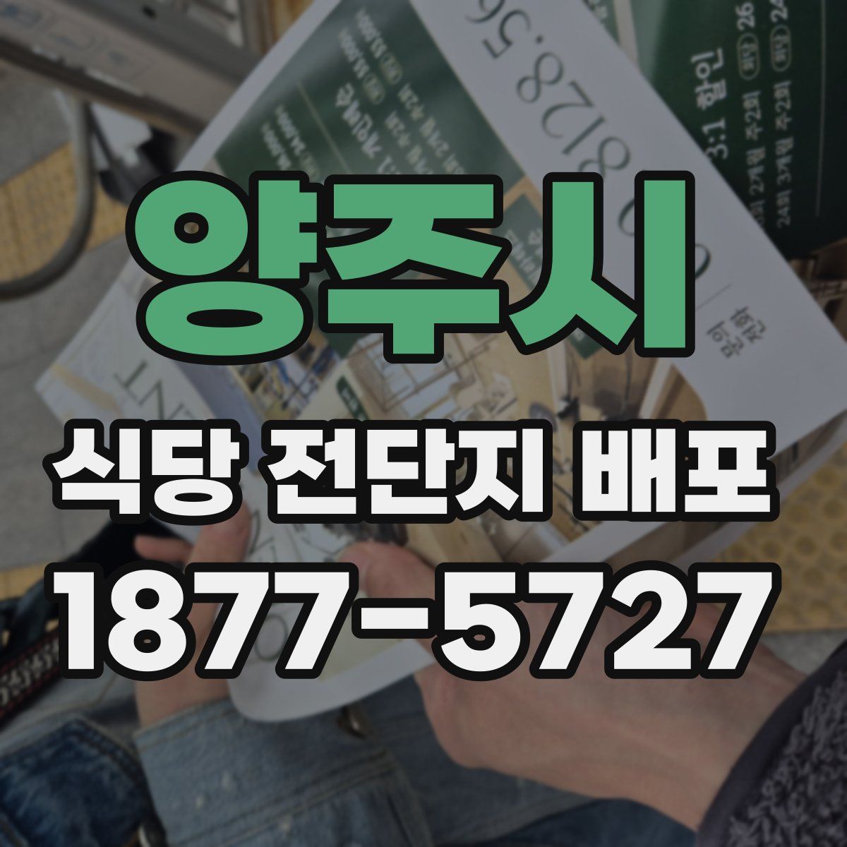 양주시 식당 전단지 배포