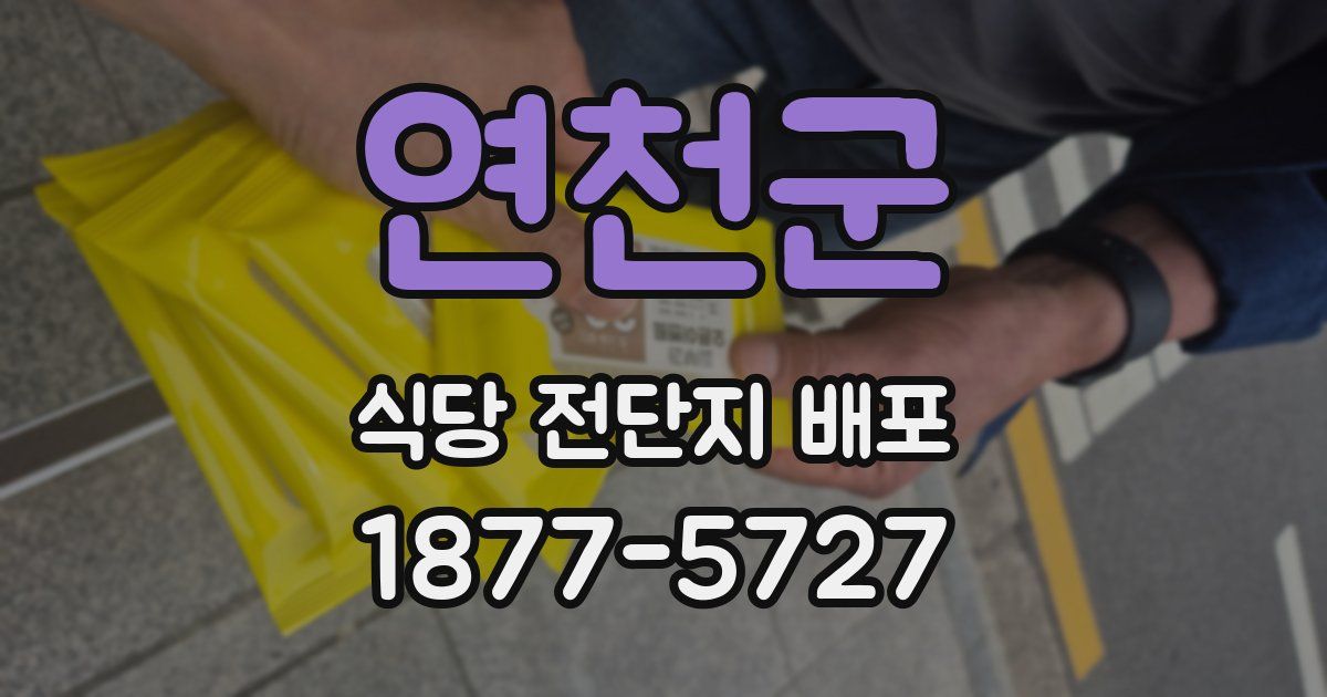 연천군 식당 전단지 배포