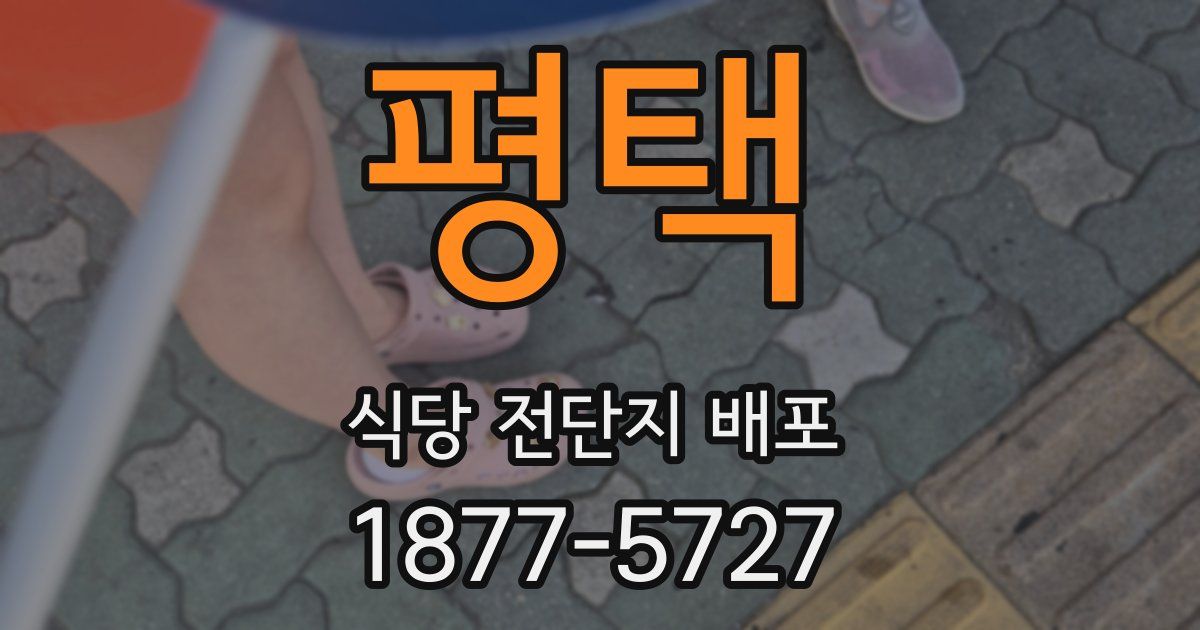 평택 식당 전단지 배포