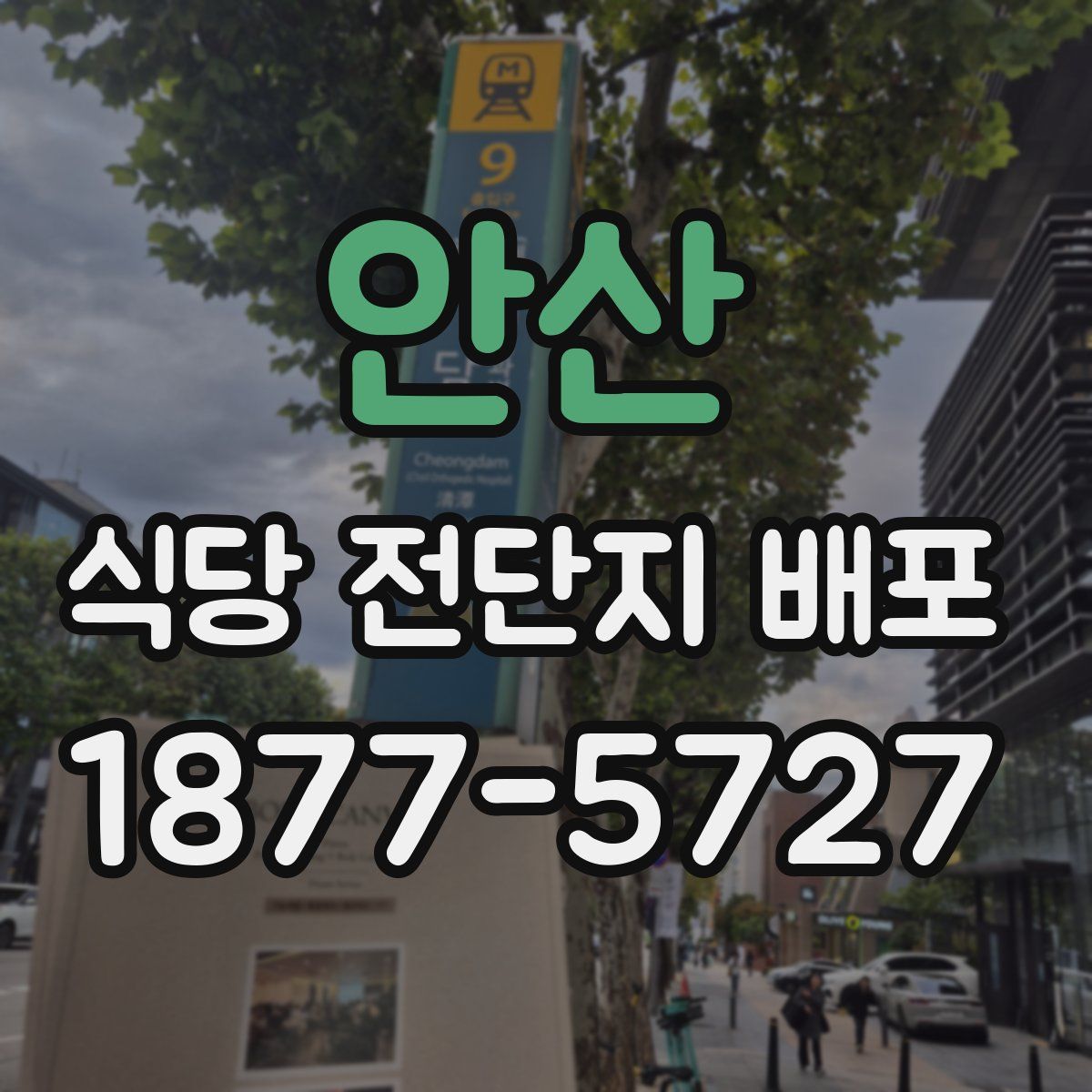안산 식당 전단지 배포