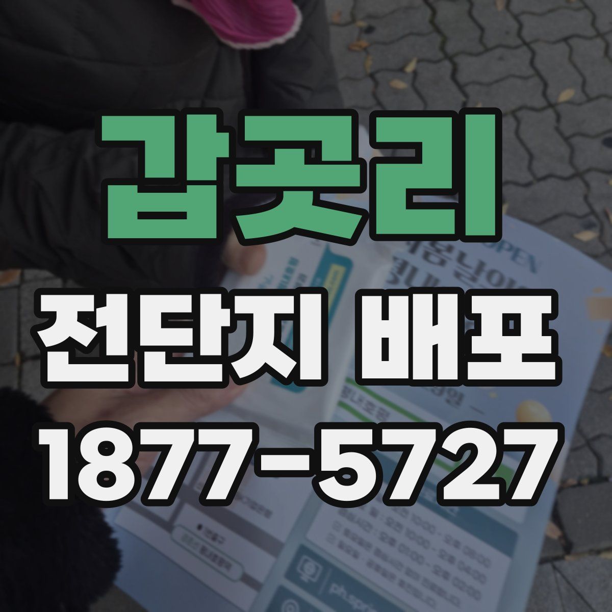 갑곳리 전단지 배포