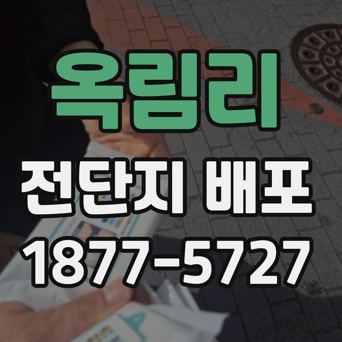 옥림리 전단지 배포