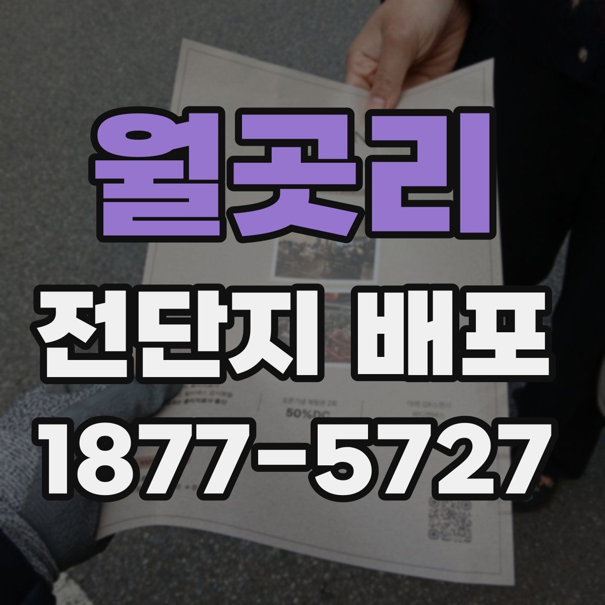월곳리 전단지 배포