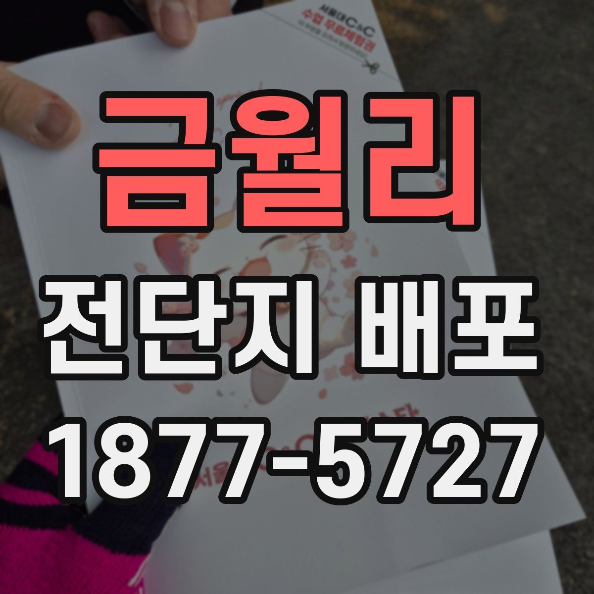 금월리 전단지 배포