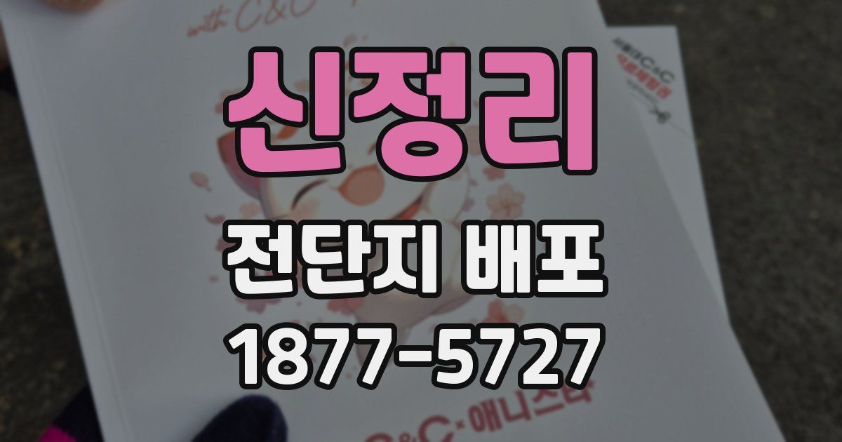 신정리 전단지 배포