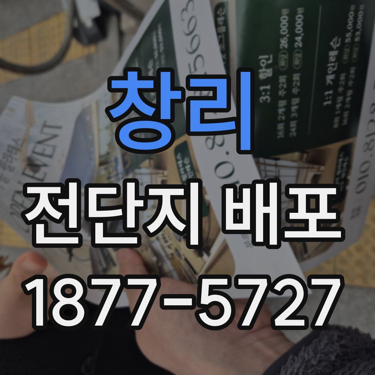 창리 전단지 배포