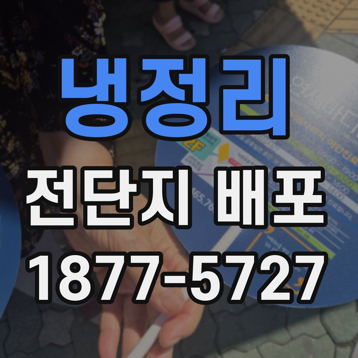 냉정리 전단지 배포