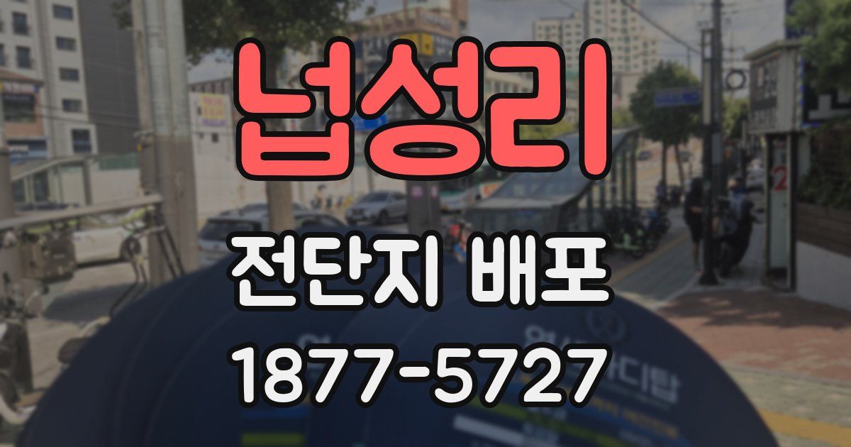 넙성리 전단지 배포