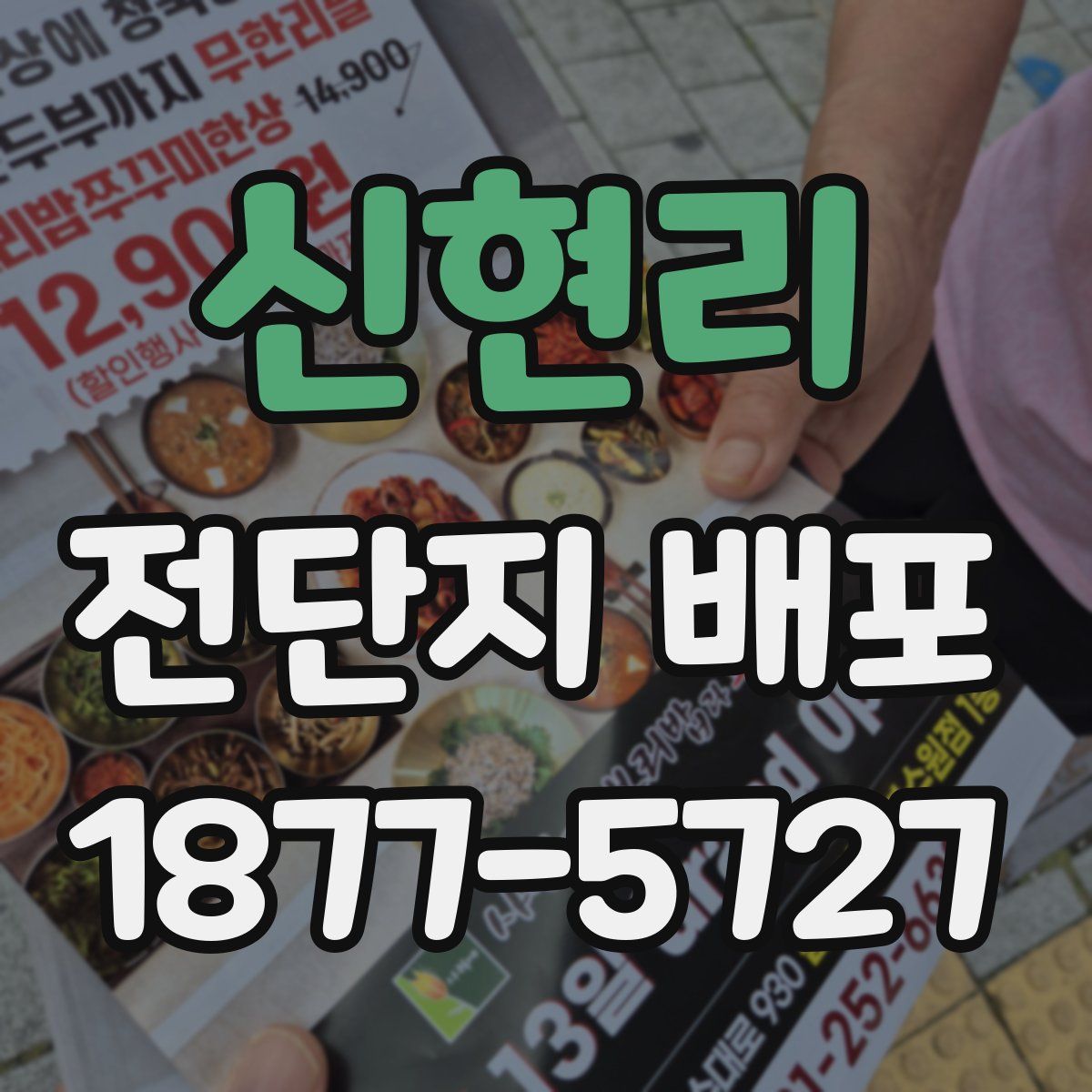 신현리 전단지 배포
