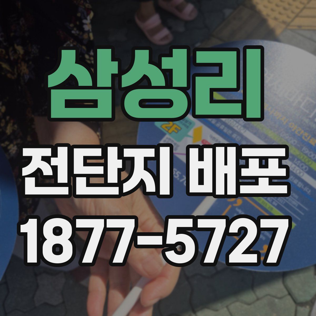 삼성리 전단지 배포