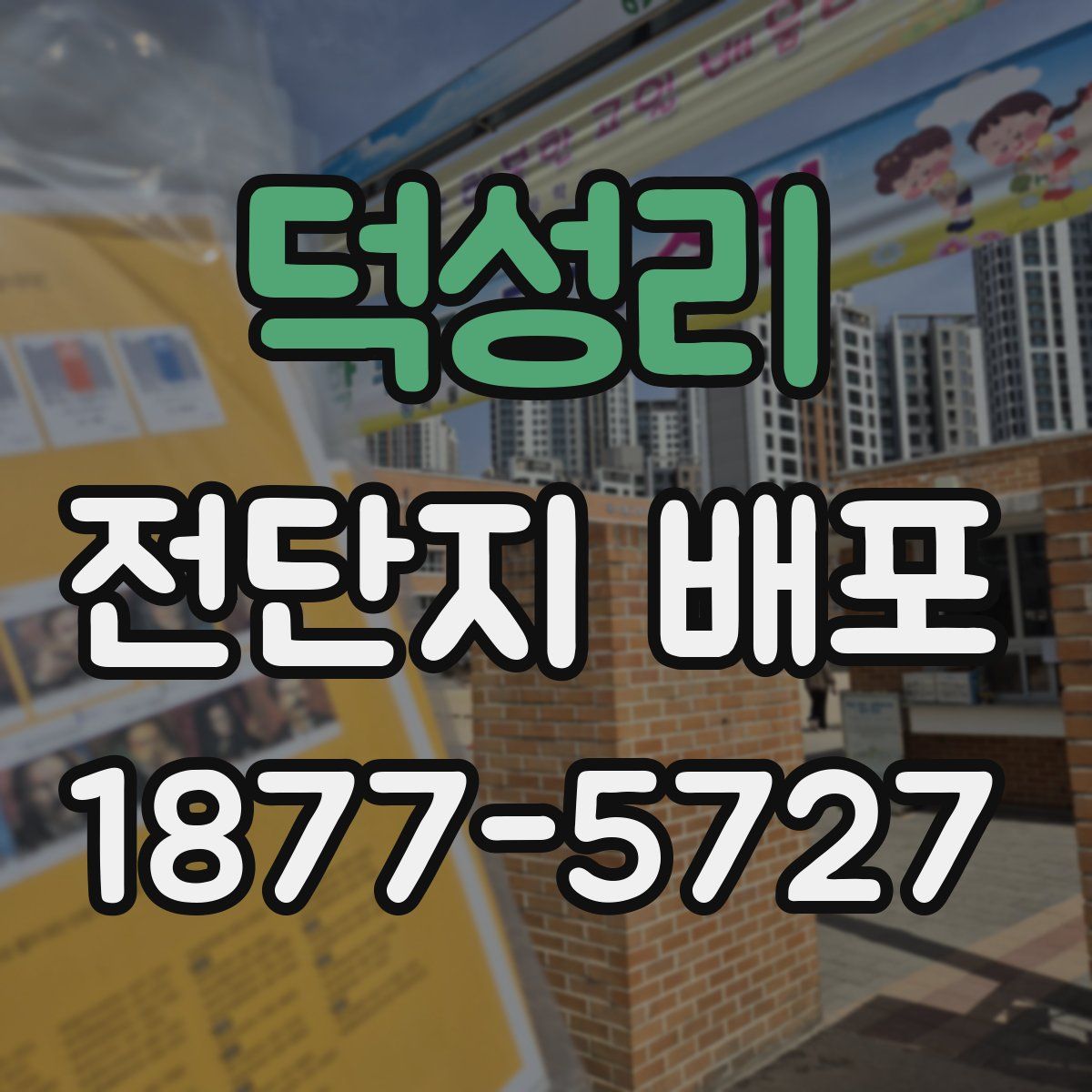 덕성리 전단지 배포