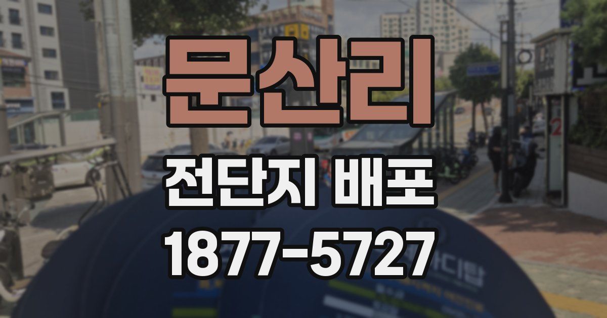문산리 전단지 배포