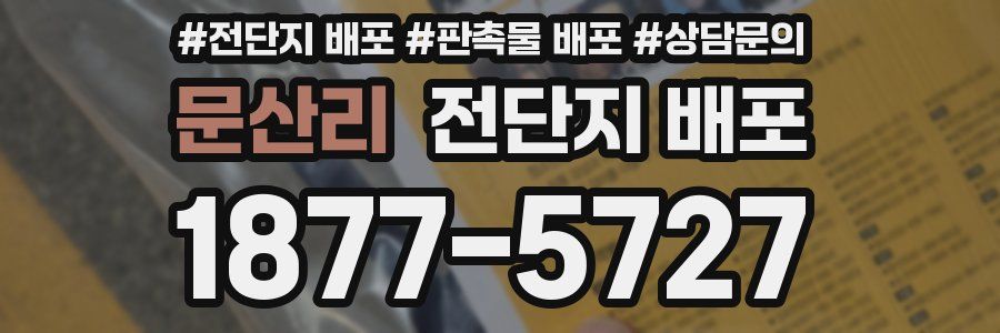 문산리 전단지 배포