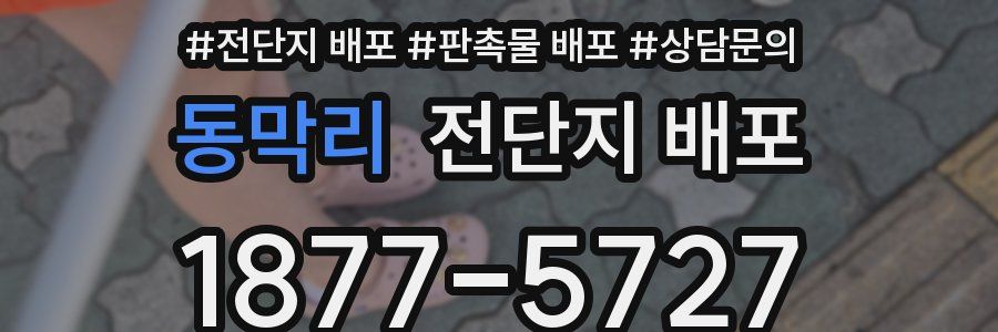 동막리 전단지 배포