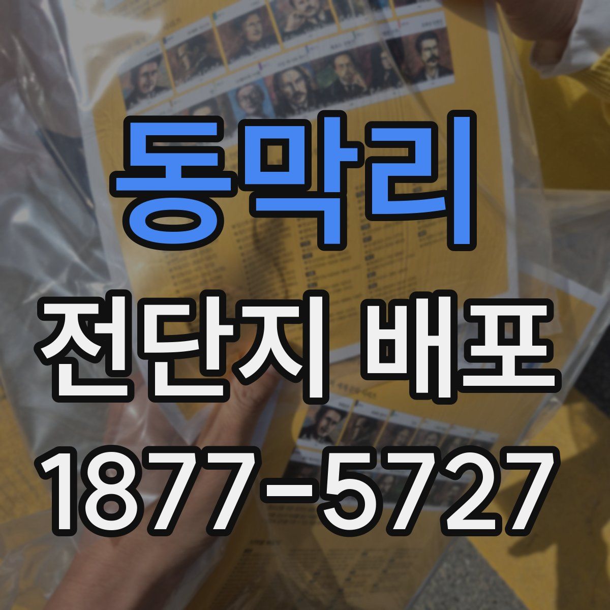 동막리 전단지 배포