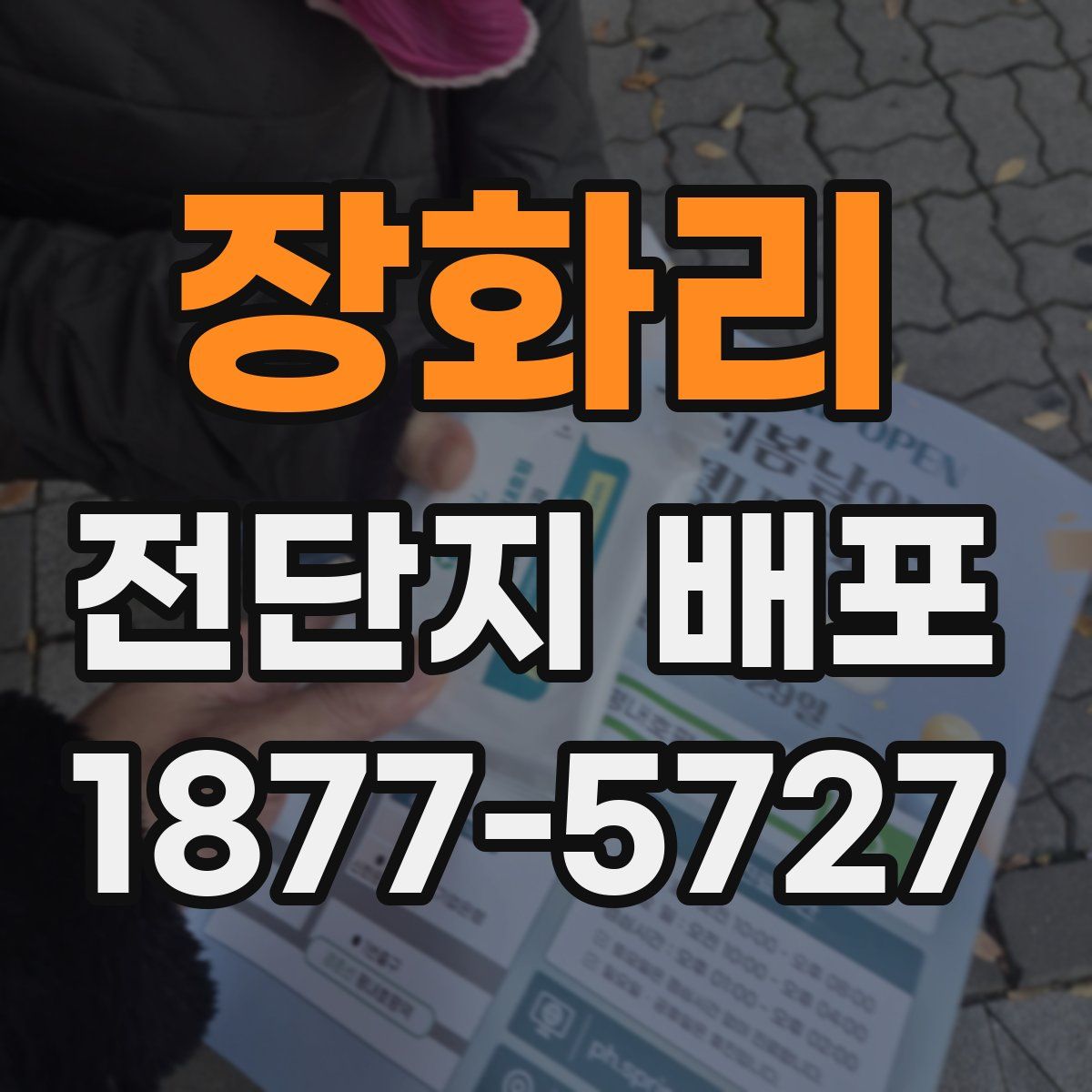장화리 전단지 배포