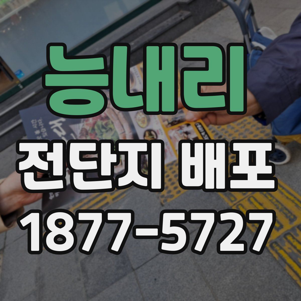 능내리 전단지 배포