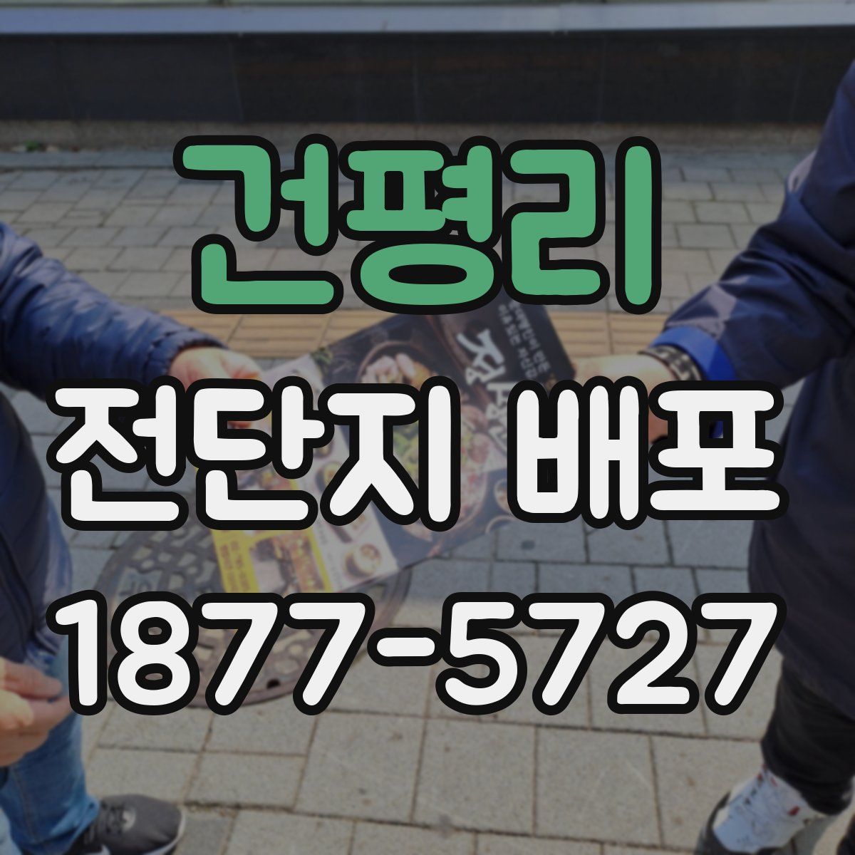 건평리 전단지 배포