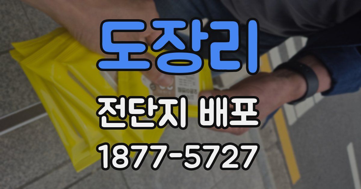 도장리 전단지 배포