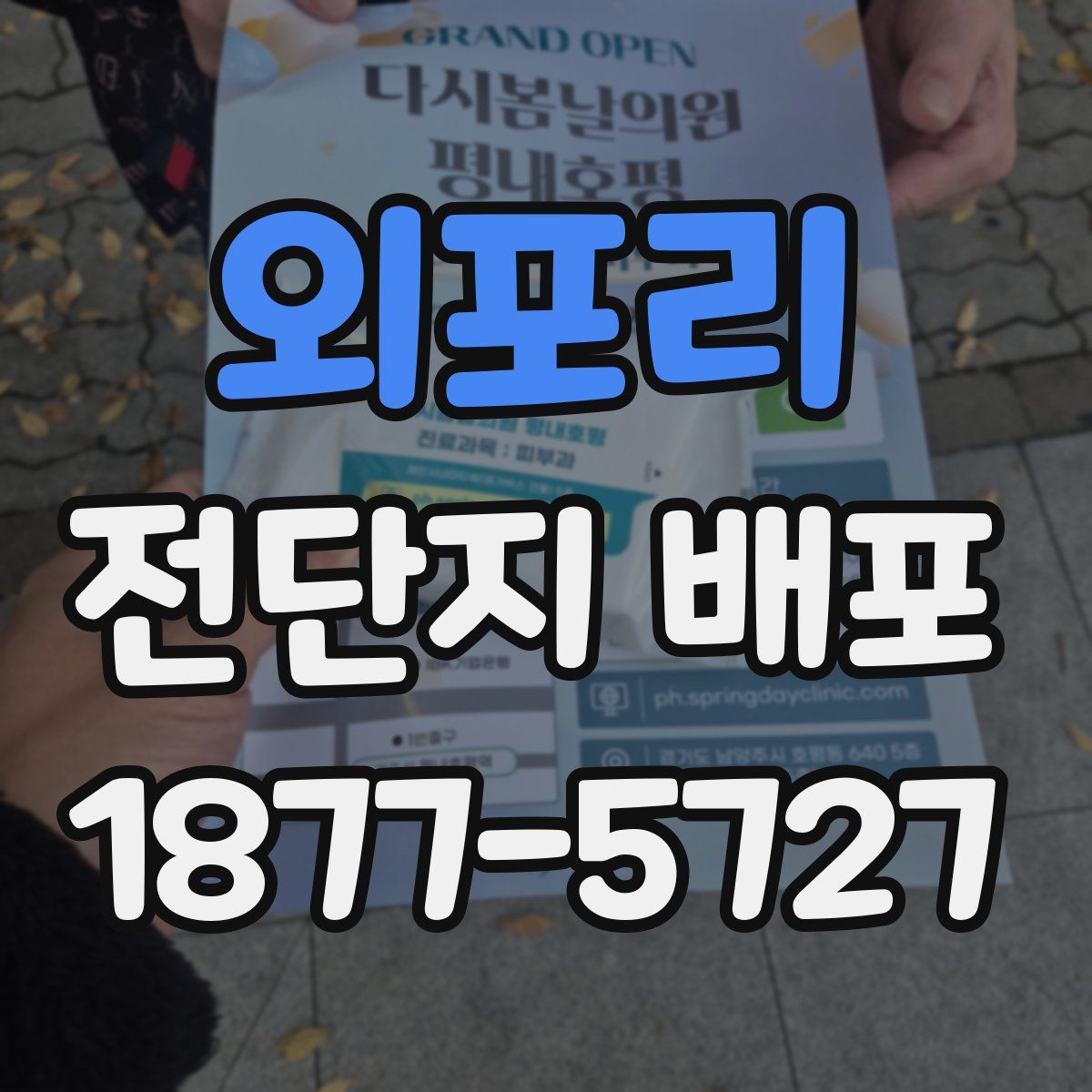 외포리 전단지 배포