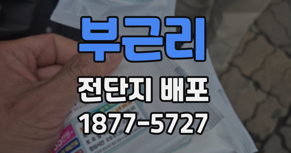 부근리 전단지 배포