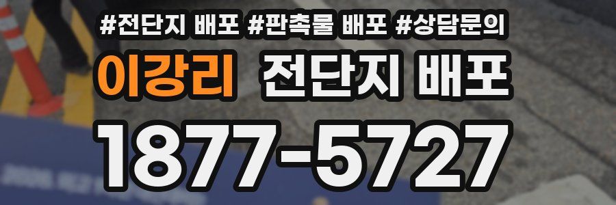 이강리 전단지 배포